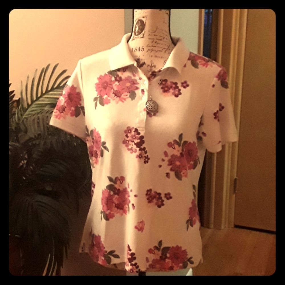 Floral Polo size women 12